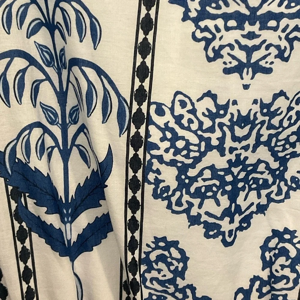 Blue and White Girls Casual Dress Size L